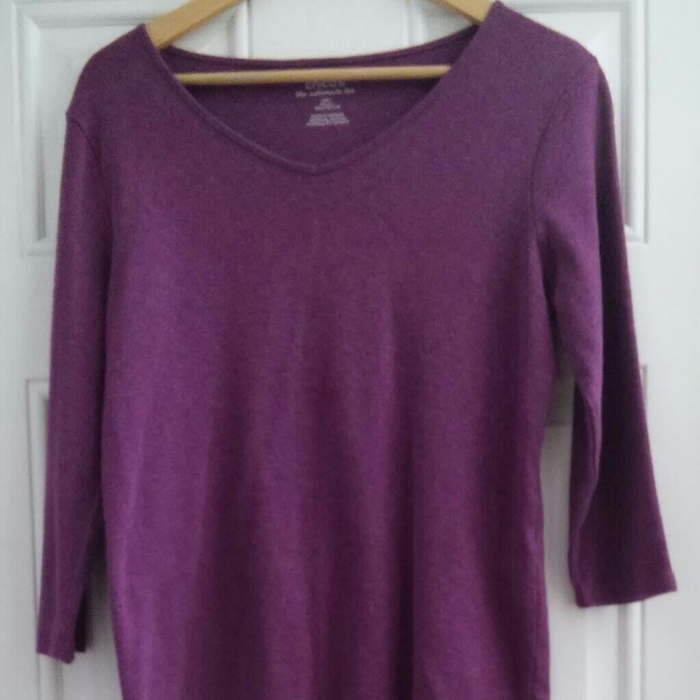 Purple Chico 3\4 sleeve T shirt